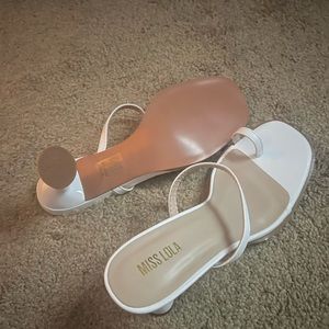 White sandal